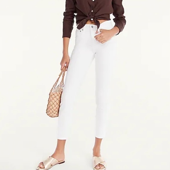 J crew mid rise toothpick jeans white - Picture 1 of 3